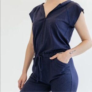 Imbodhi Hooded Zip Jumpsuit - size medium